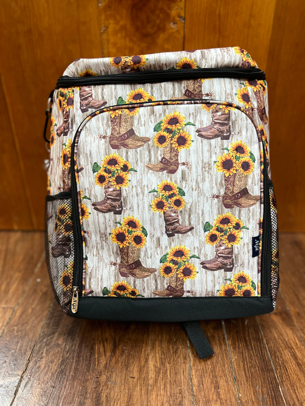 Boots & Sunflowers Backpack Cooler