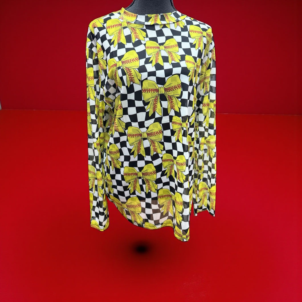 Throw Like A Girl Mesh Top