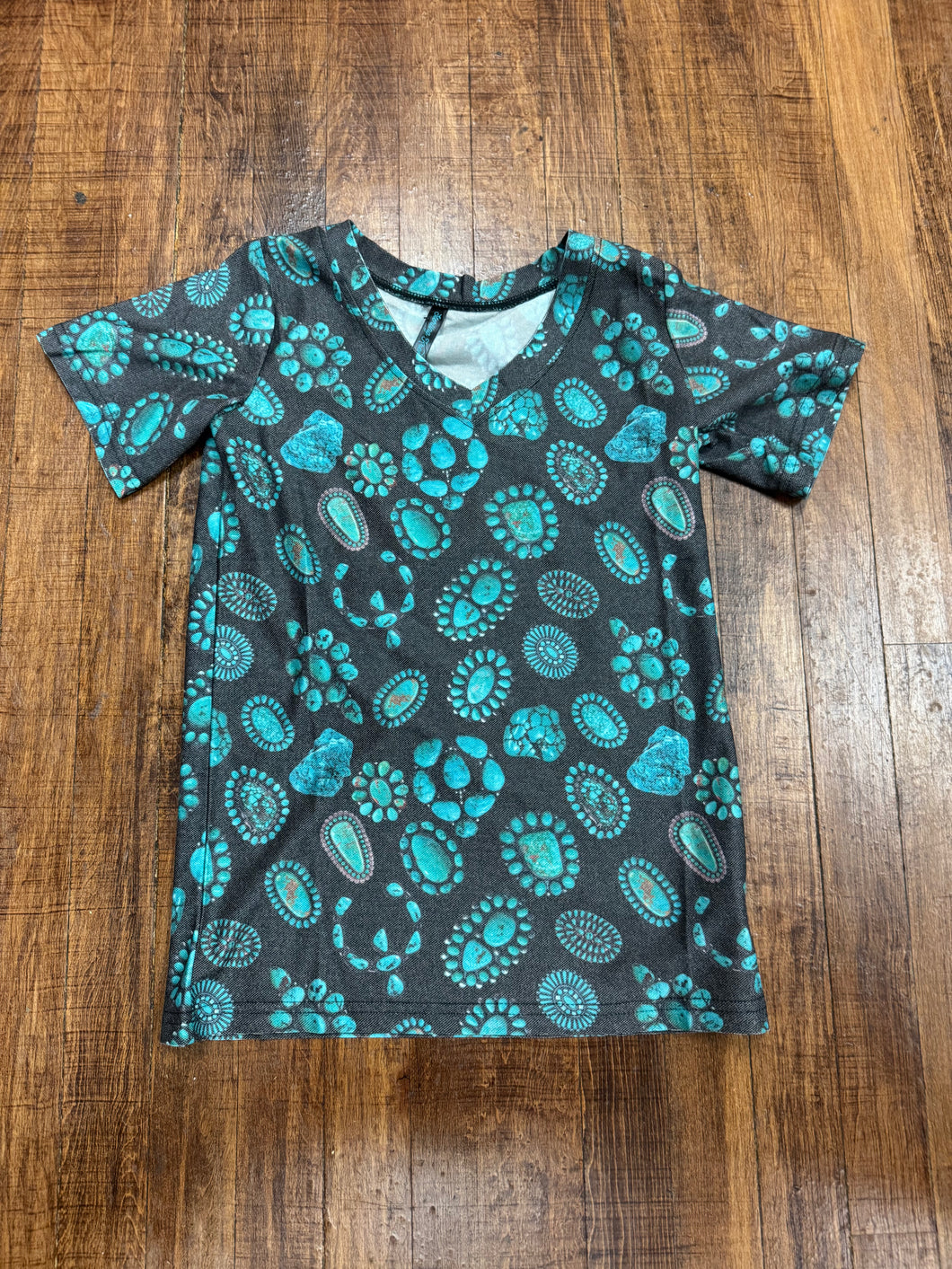 Forever In Turquoise V Neck Tee