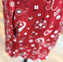 Load image into Gallery viewer, Bandana Babe Red Dress
