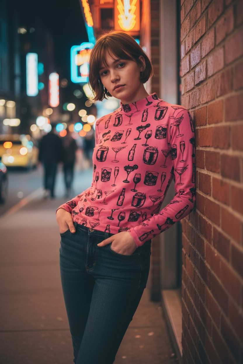 Buy You A Drink Mesh Top