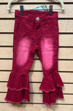 Load image into Gallery viewer, Burgundy Denim Bells
