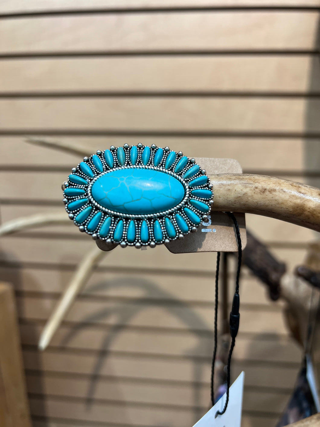Faux Turquoise Oval Ring