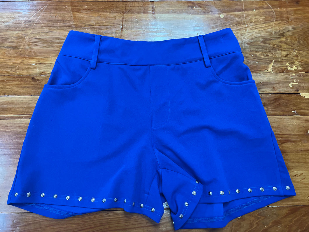 Blue Stretch Shorts