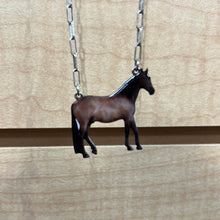 Load image into Gallery viewer, Horse Necklace with earrings
