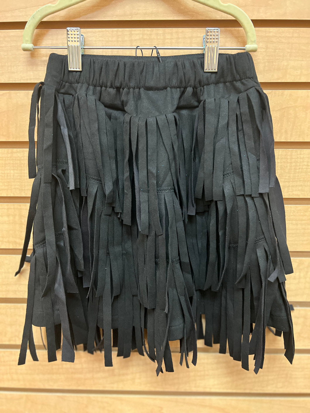 Black Fringe Skirt