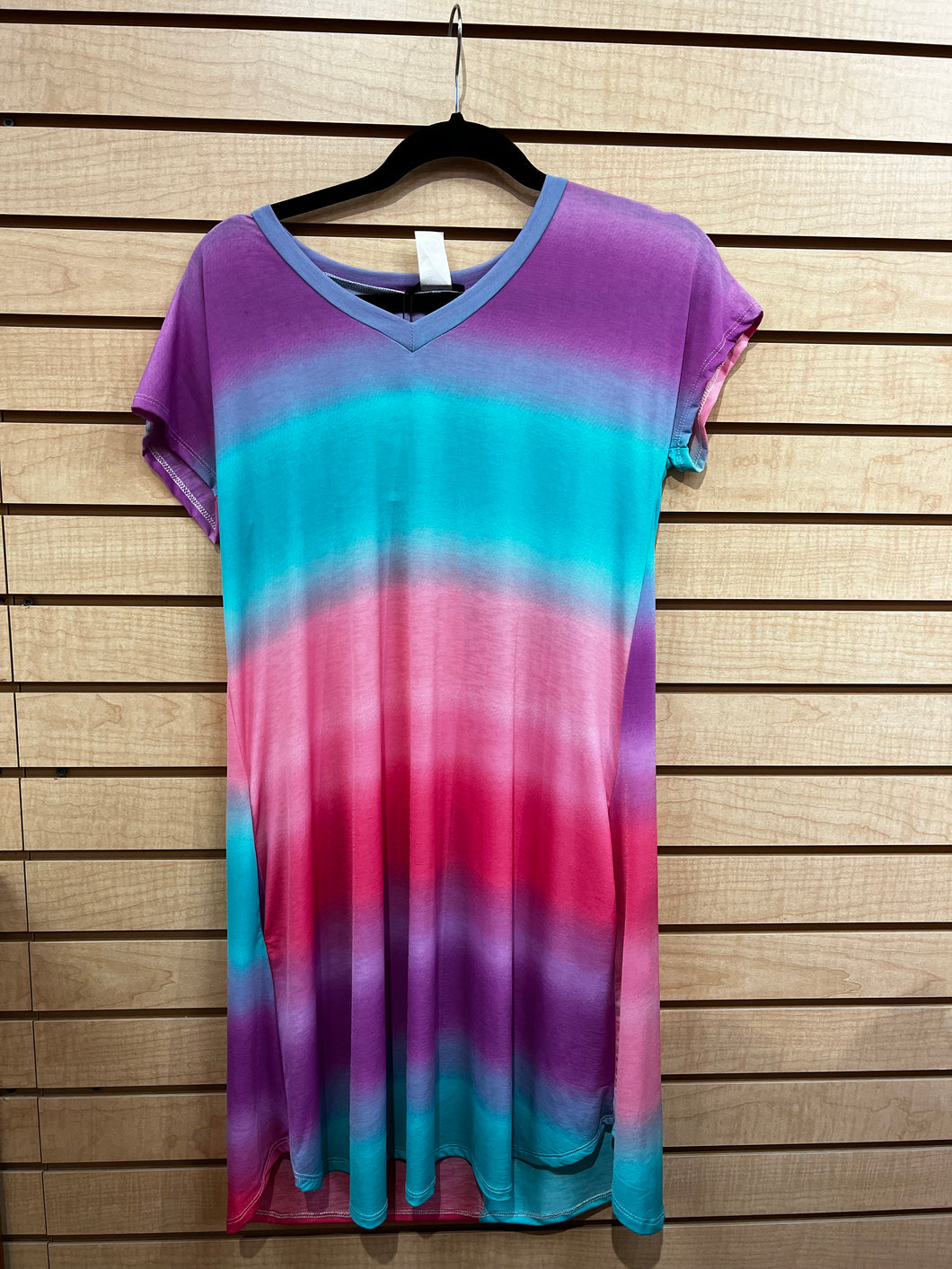 Multicolor Tee Shirt Dress
