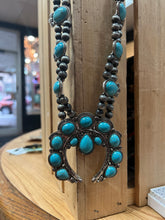 Load image into Gallery viewer, Silver Pearl &amp; Turquoise Necklace
