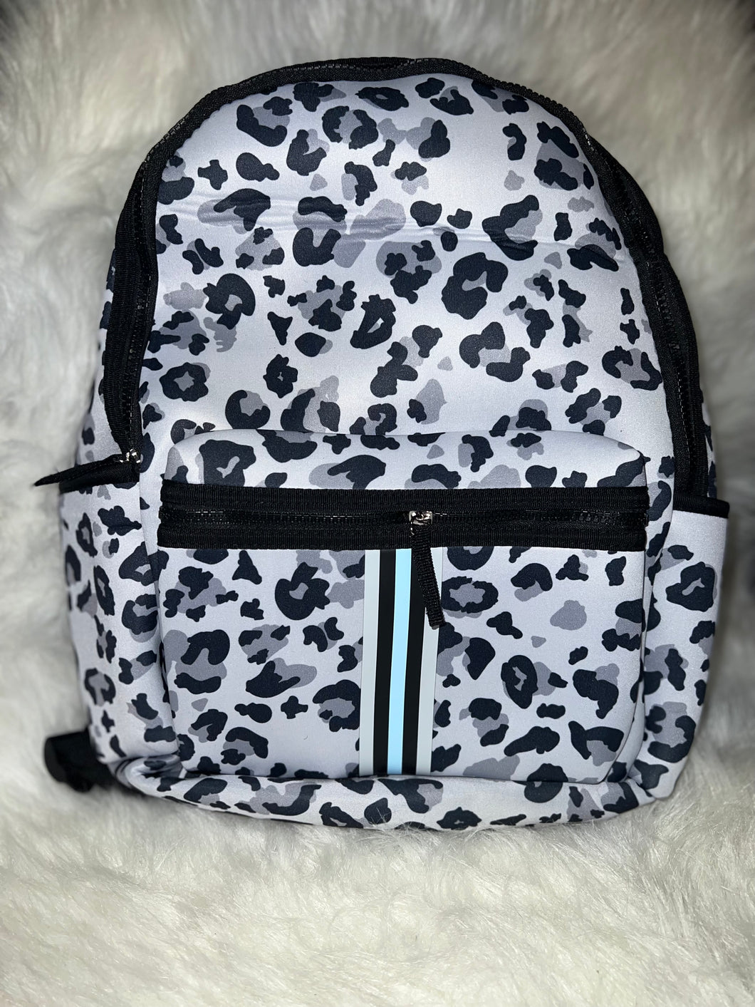 Leopard Neoprene Backpack